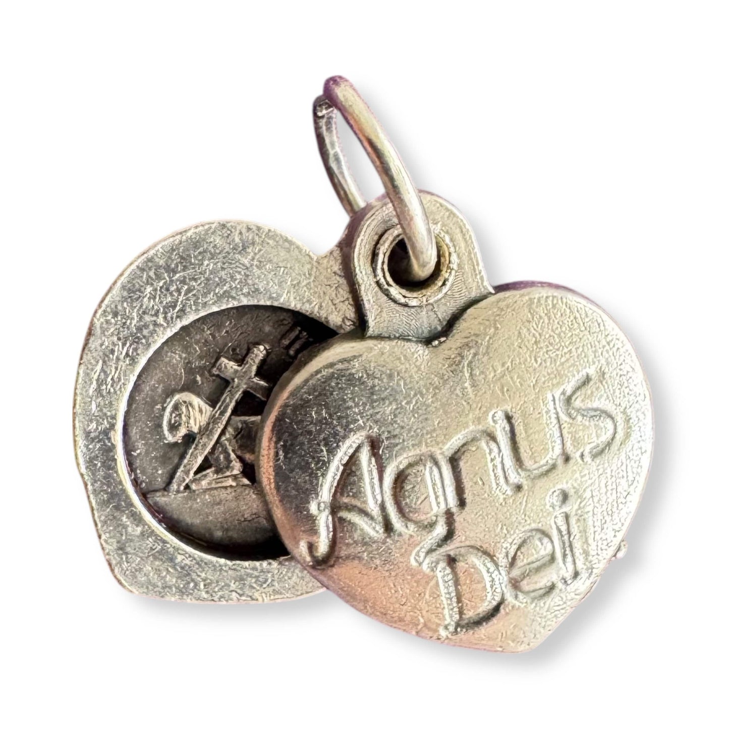 Agnus Dei Sacramental -Silvered Medal Pendant Charm Medalla - Blessed By Pope | Catholically