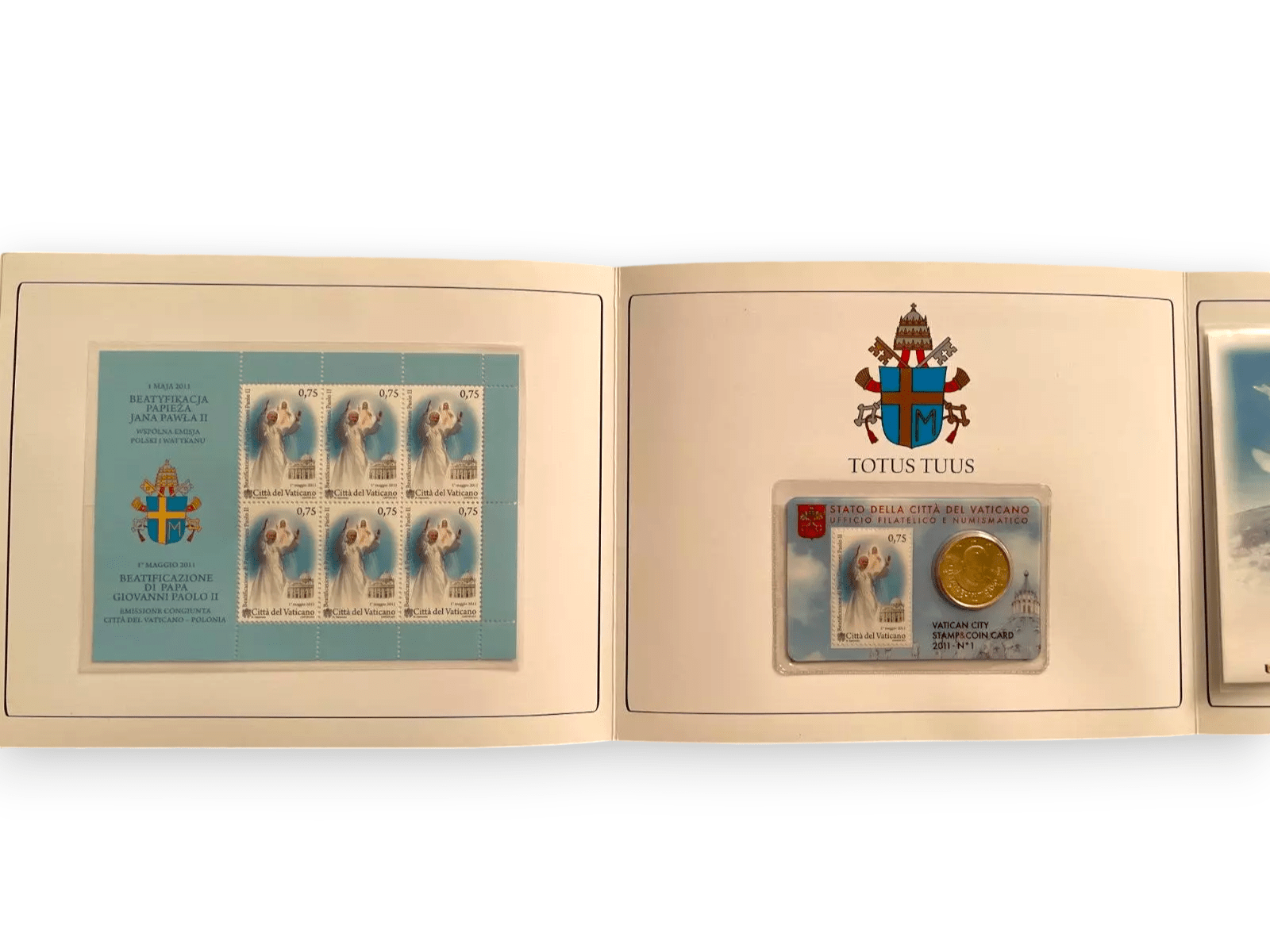 Bl. John Paul II Stamps - Canonizaton - Beatification Folder -Mnh | Catholically