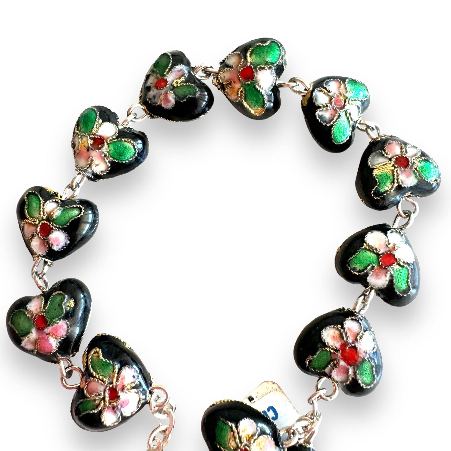 Black Bracelet Cloisonne Rosary  - Blessed By Pope | Catholically