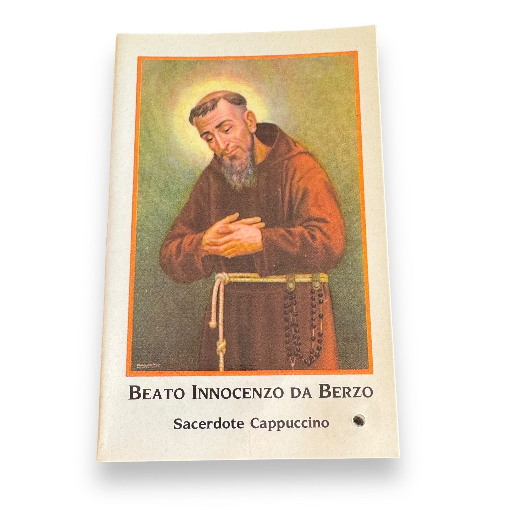 Blessed Innocenzo da Berzo Holy Card with relic ex-indumentis | Catholically
