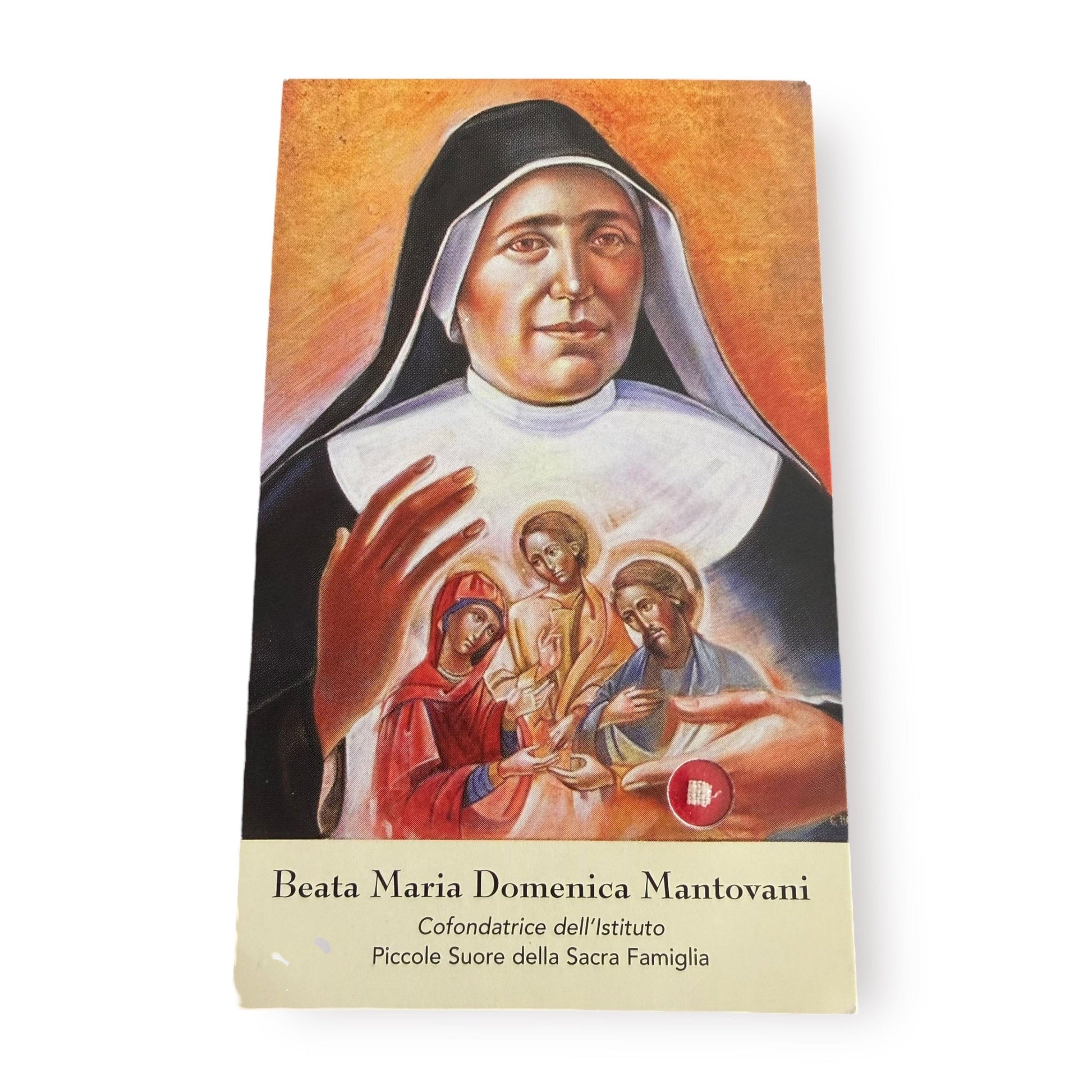 Blessed Maria Domenica Mantovani Relic Card – Blessed in Rome by Pope Leo XIV | Catholically