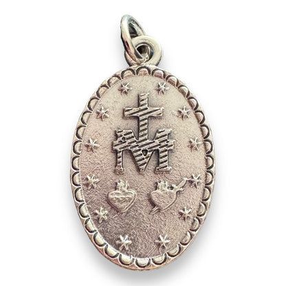 Blessed Mother Mary Miraculous Medal - Blessed By Pope - Pendant - Charm | Catholically