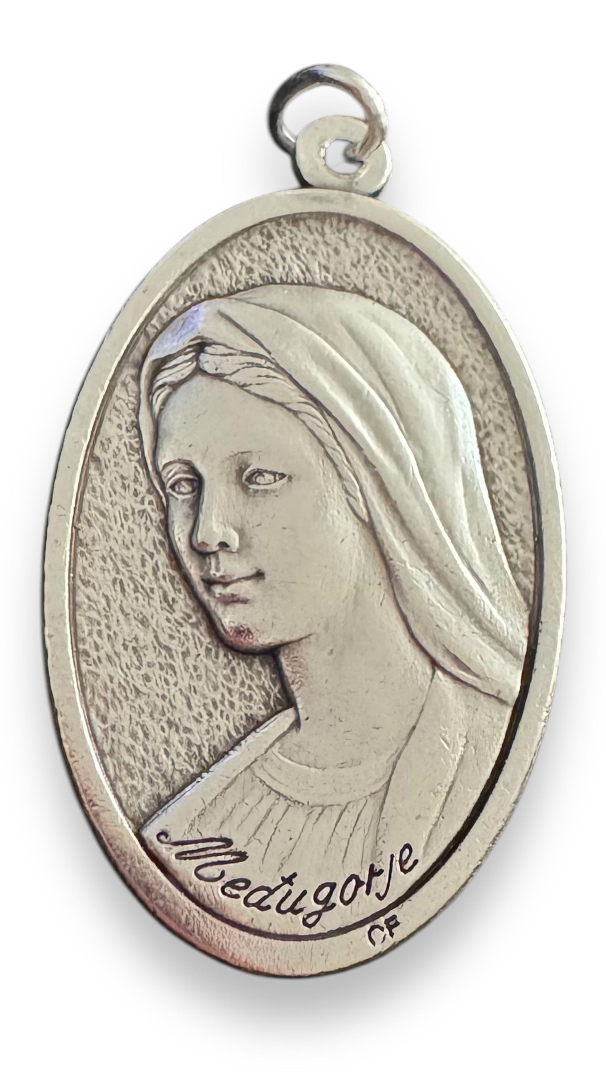 Blessed Mother Medjugorje Medal - Religious Catholic Devotional Pendant | Catholically