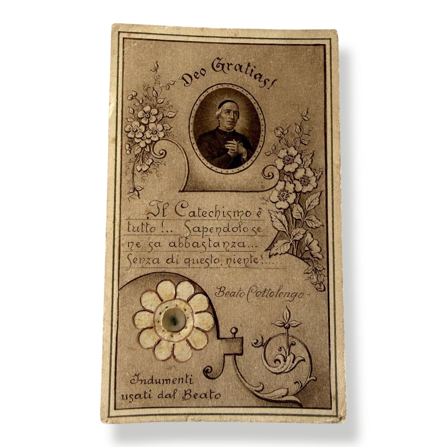 Blessed St. Giuseppe Cottolengo Holy Card - 1919 | Catholically