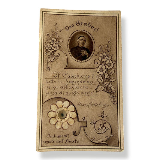 Blessed St. Giuseppe Cottolengo Holy Card - 1919 | Catholically