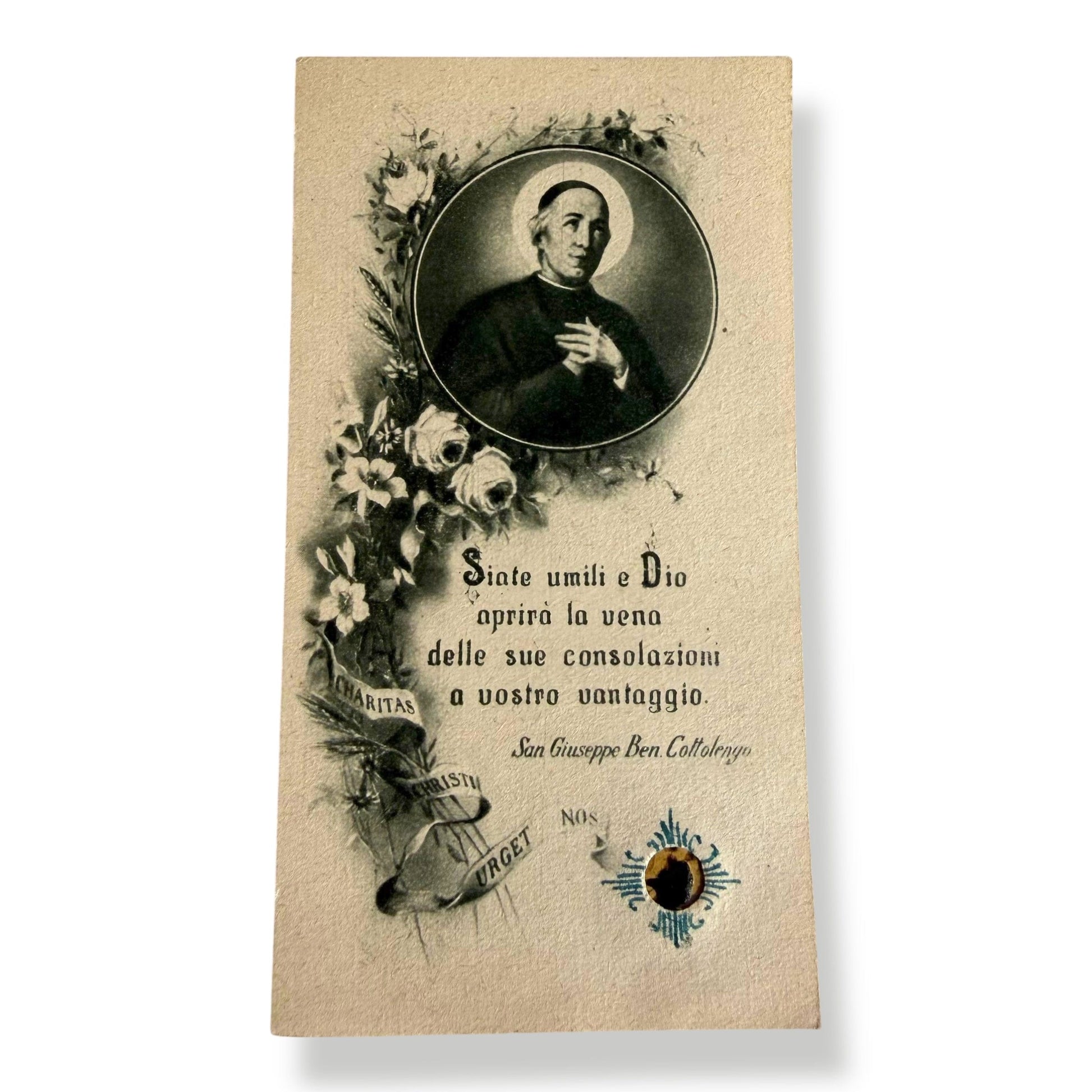 Blessed St. Joseph Cottolengo Vintage Holy Card - Italy | Catholically