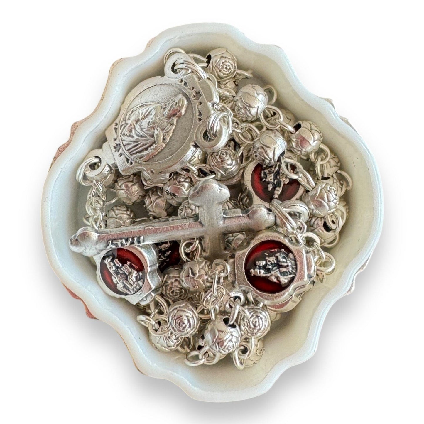 Blessed Virgin Mary - Our Lady of Mount Carmel -Tiny Rosary Blessed By Pope | Catholically