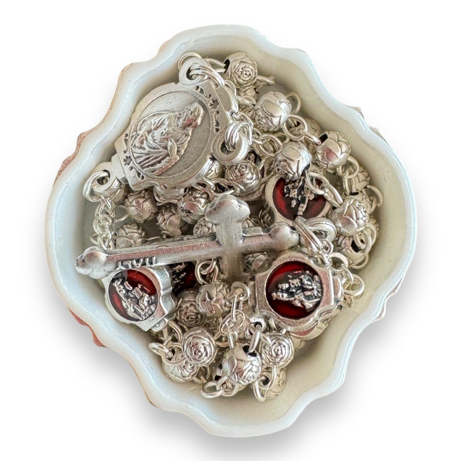 Blessed Virgin Mary - Our Lady of Mount Carmel -Tiny Rosary Blessed By Pope | Catholically