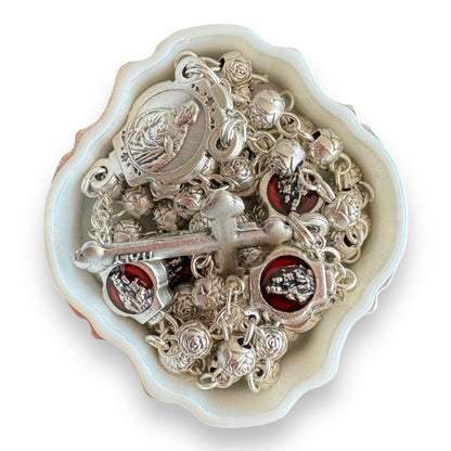 Blessed Virgin Mary - Our Lady of Mount Carmel -Tiny Rosary Blessed By Pope | Catholically