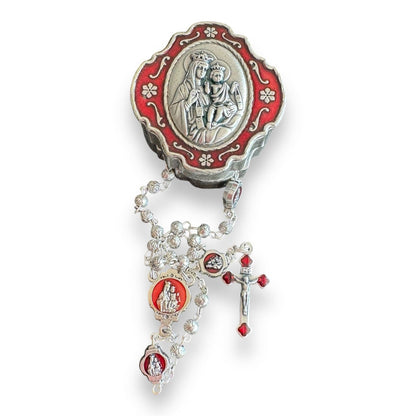 Blessed Virgin Mary - Our Lady of Mount Carmel -Tiny Rosary Blessed By Pope | Catholically