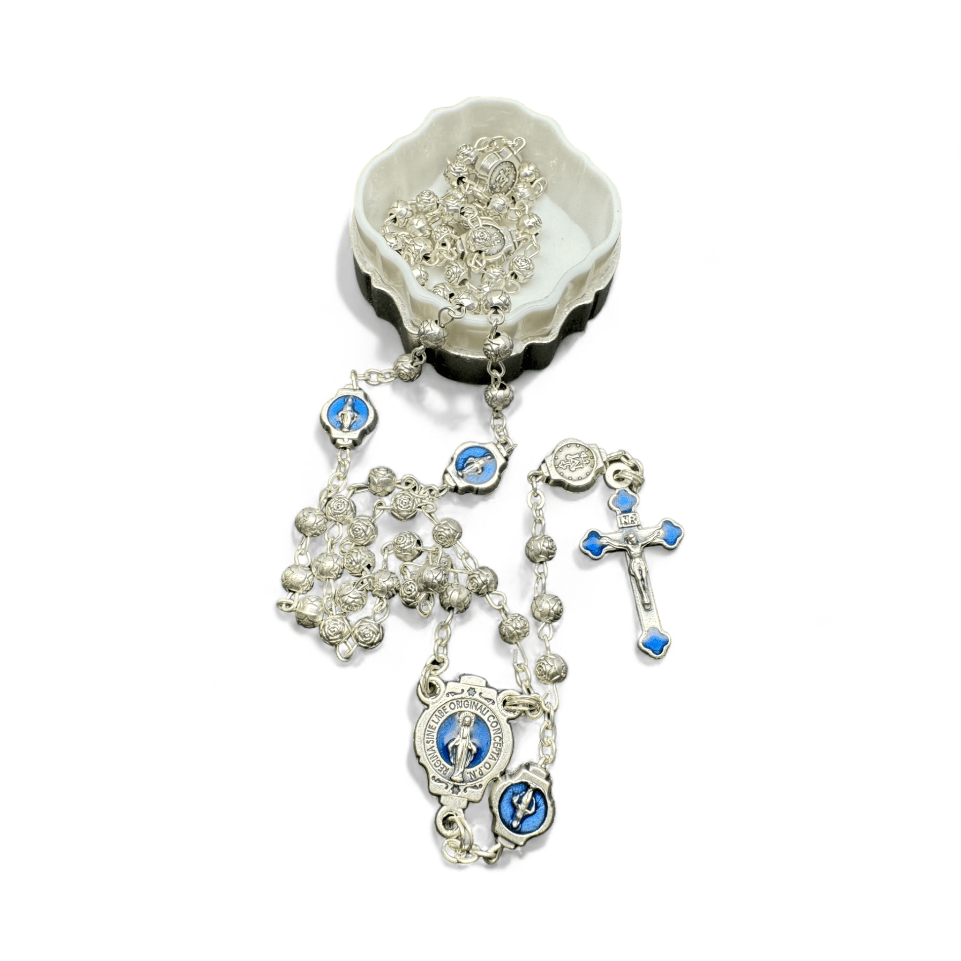Blessed Virgin Mary - Our Lady -Tiny Rosary Blessed By Pope | Catholically