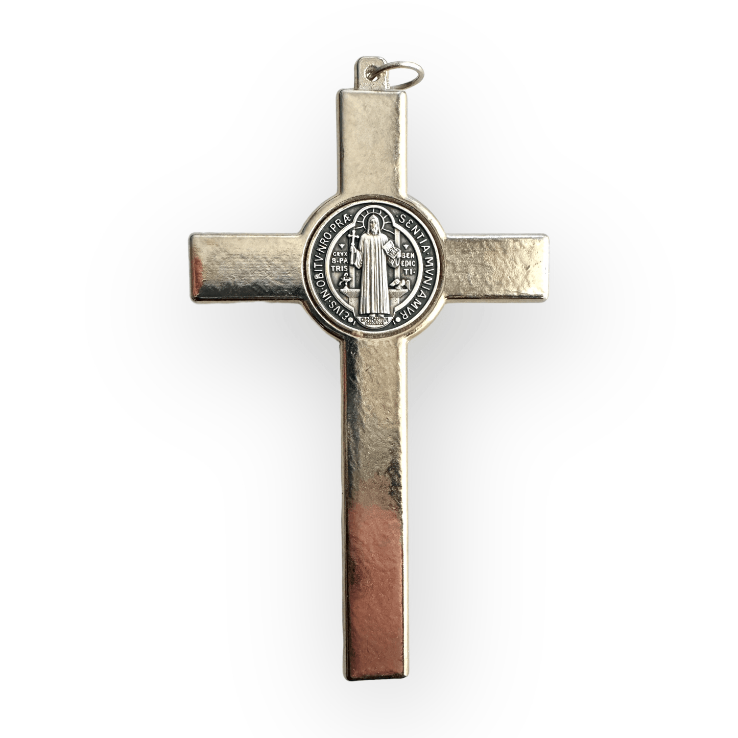 Brown 4 1/2" St. Benedict Crucifix - Exorcism Cross  - Blessed - San Benito Cruz | Catholically