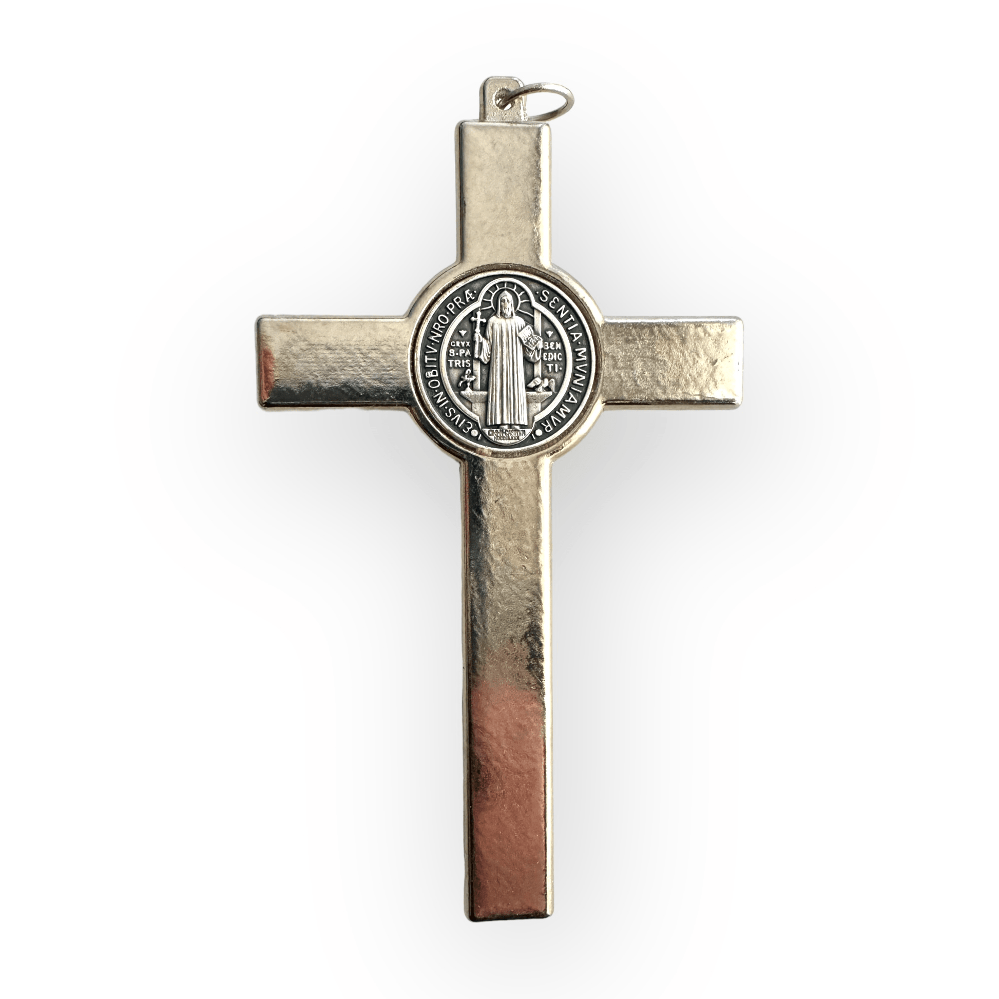 Brown 4 1/2" St. Benedict Crucifix - Exorcism Cross  - Blessed - San Benito Cruz | Catholically