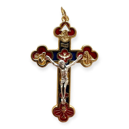 Budded 2" Trinity Cross - Blessed by Pope | Catholically