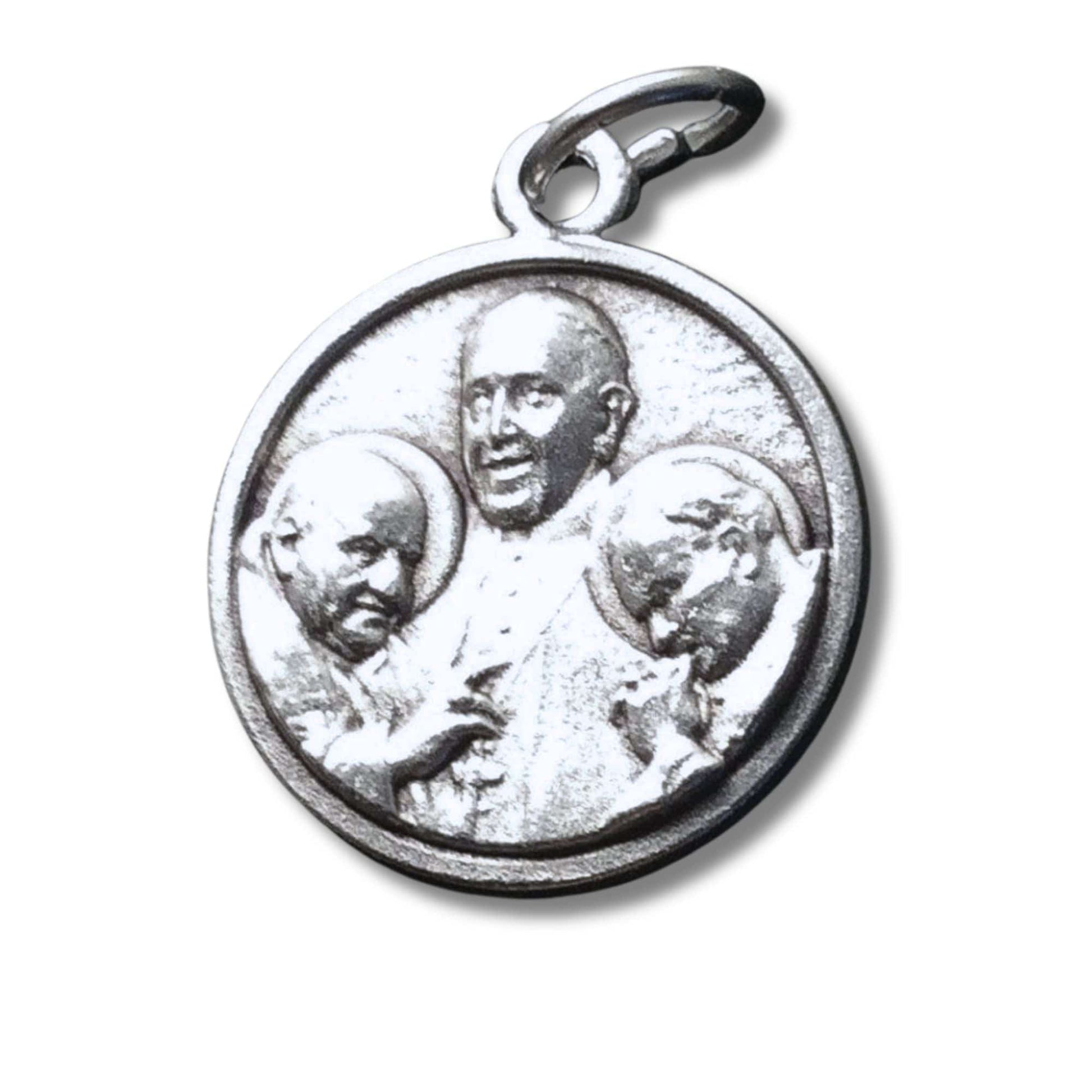 Canonization St. John XXIII & St. John Paul II + Pope Francis - Blessed Medal | Catholically