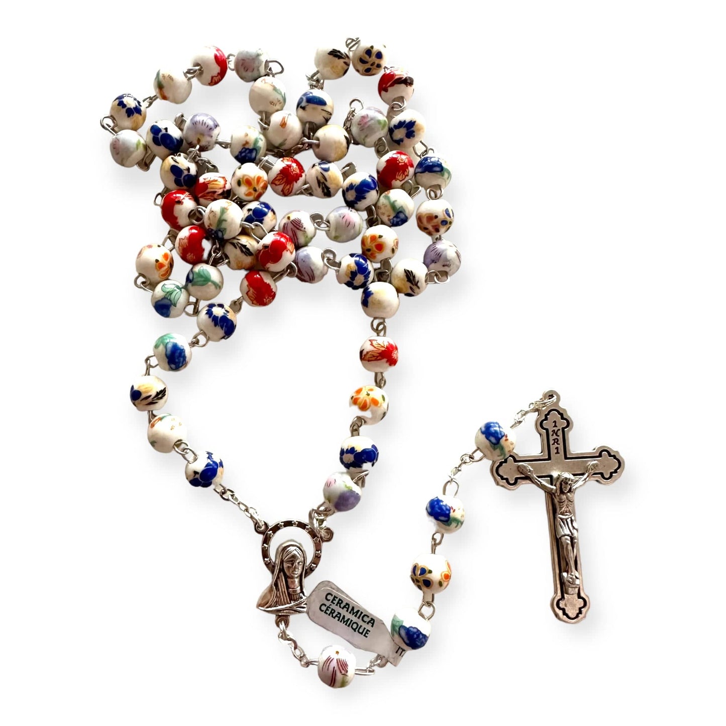 Ceramic Rosary - Catholic Prayer Beads - Blessed by Pope On Request | Catholically