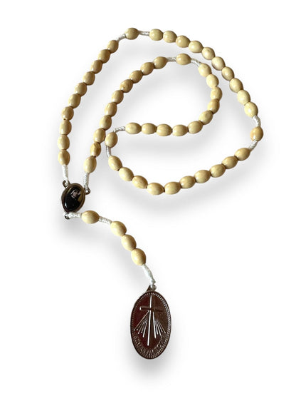 Chaplet with St. Faustina relic medal - Divine Mercy Rosary | Catholically