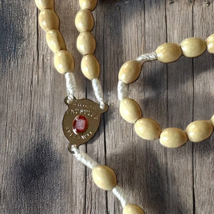 Chaplet with St. Faustina relic medal - Divine Mercy Rosary | Catholically