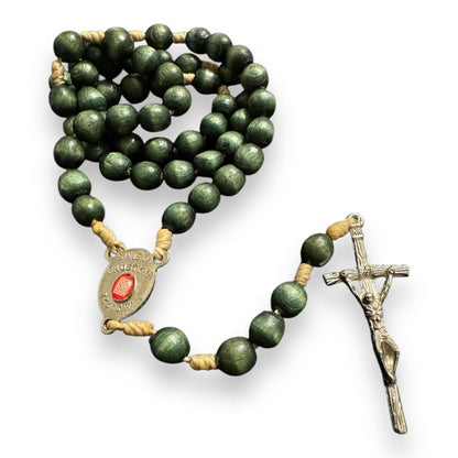 Chaplet with St. Faustina relic medal - Divine Mercy Rosary | Catholically