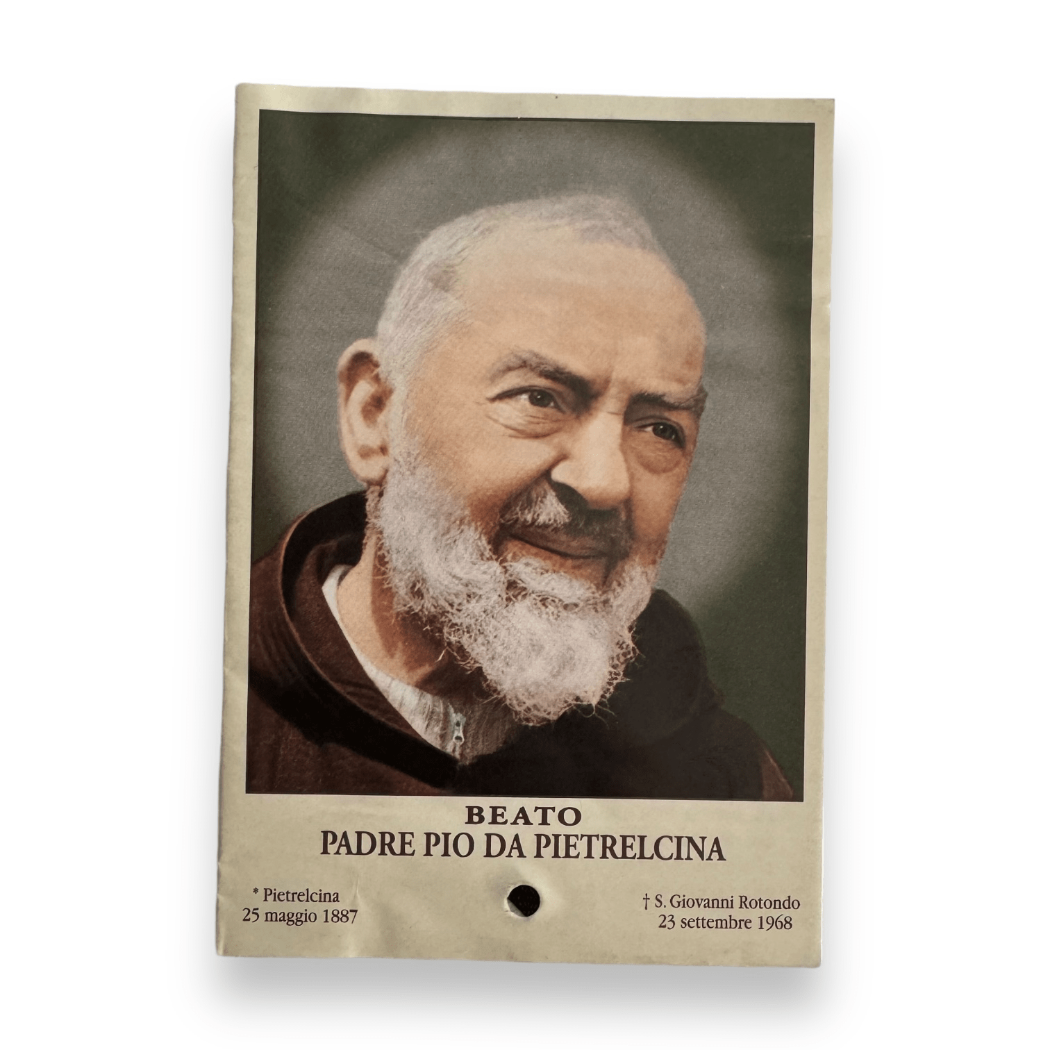 Padre Pio Holy Card - St. Pio vintage Prayer Card | Catholically