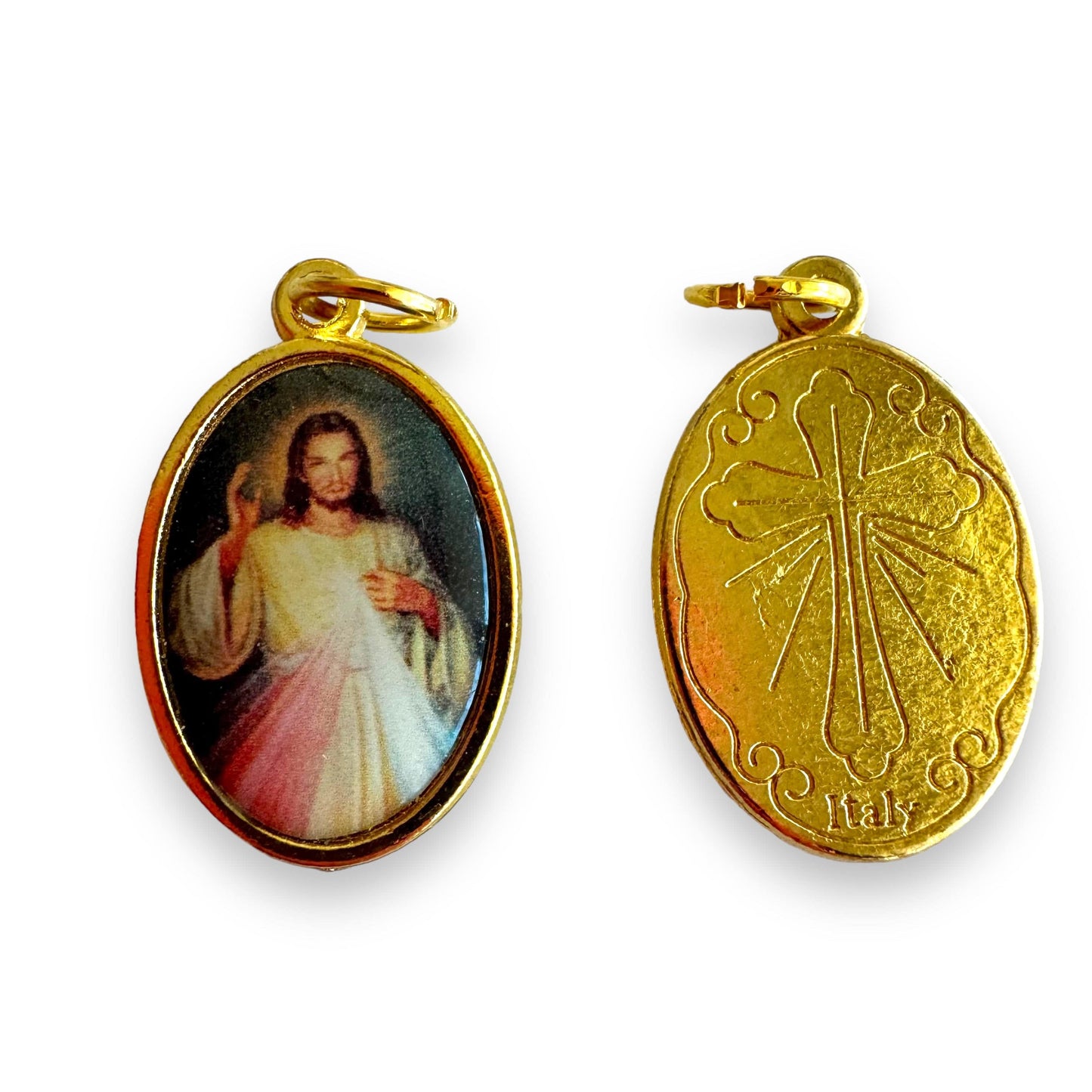 Divine Mercy Of Jesus  - Medal - Pendant - Charm - Blessed By Pope On Request | Catholically