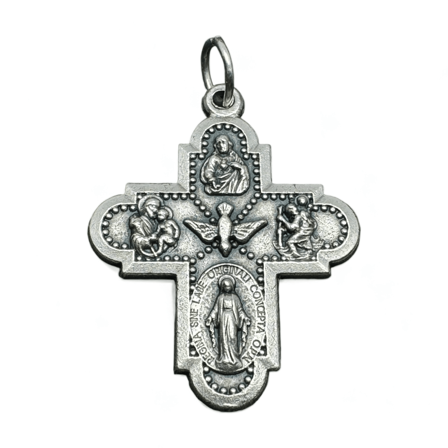 Four Way Greek Cross - Crucifix - Blessed By Pope - Rosary Parts | Catholically