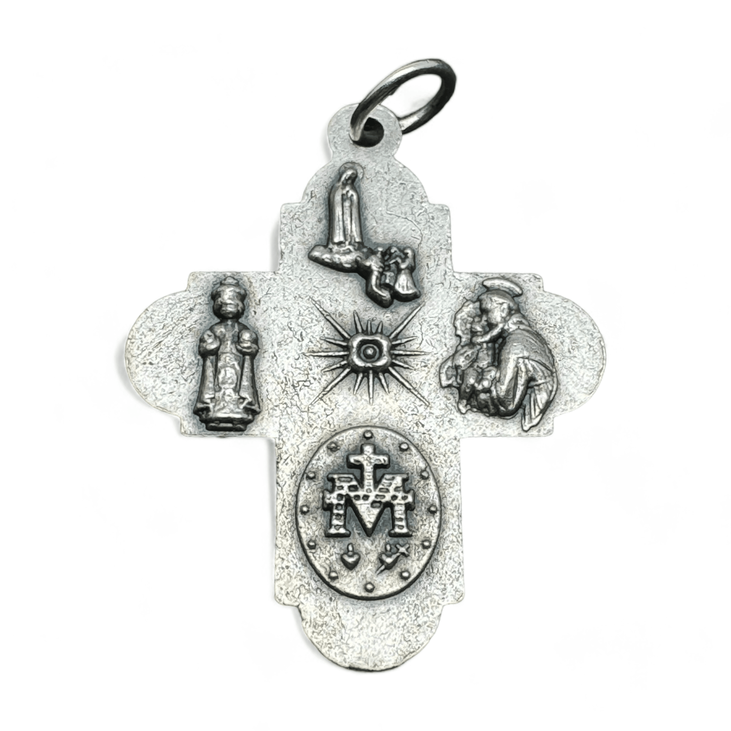 Four Way Greek Cross - Crucifix - Blessed By Pope - Rosary Parts | Catholically