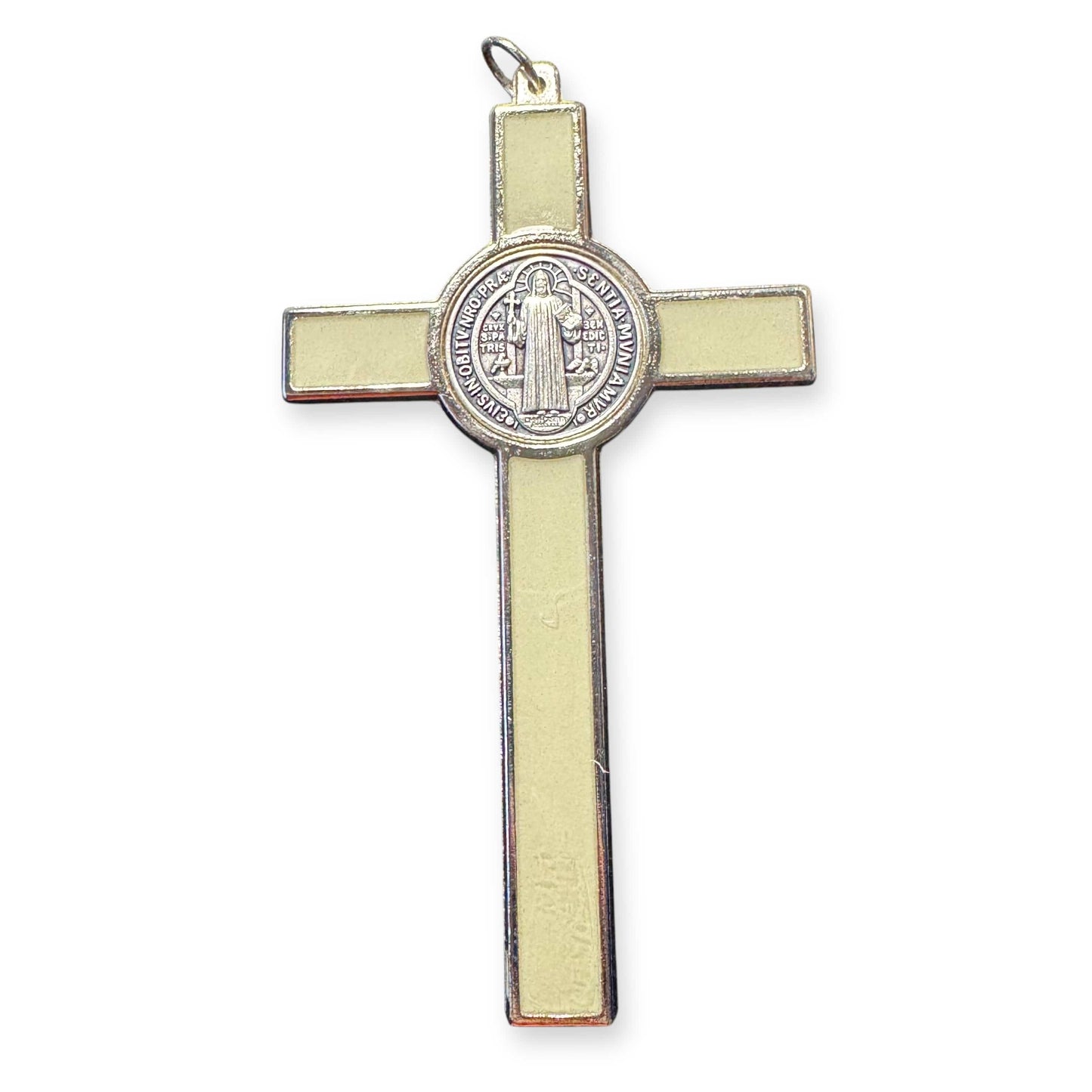 Glow in the dark 4 1/2" St. Benedict Crucifix Exorcism Blessed San Benito Cruz | Catholically