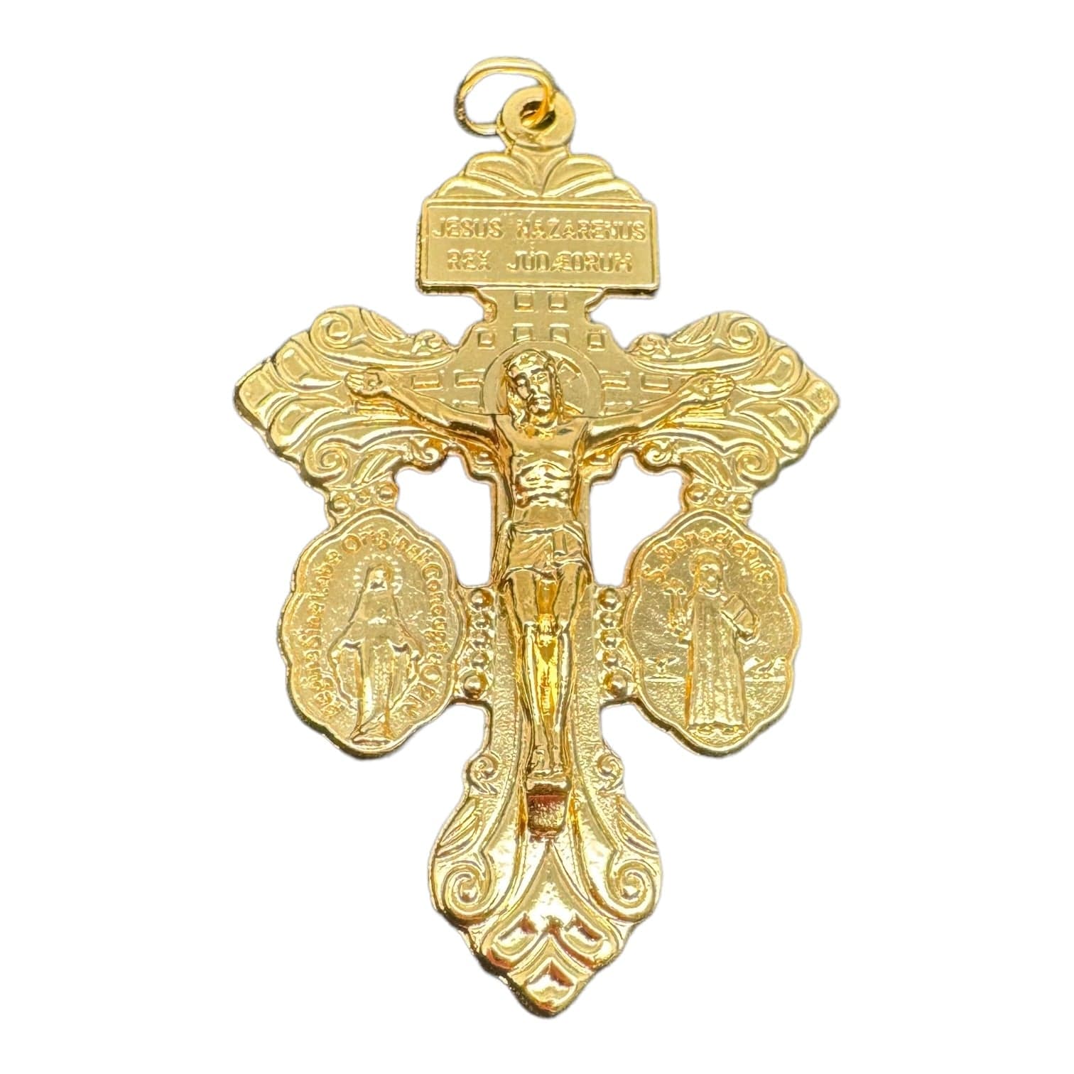 3-Way Pardon Indulgence Crucifix w/ St. Benedict & Miraculous