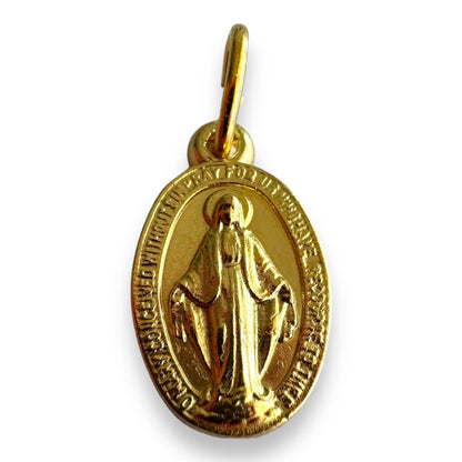 Golden Miraculous Medal Pendant - Blessed by Pope | Catholically