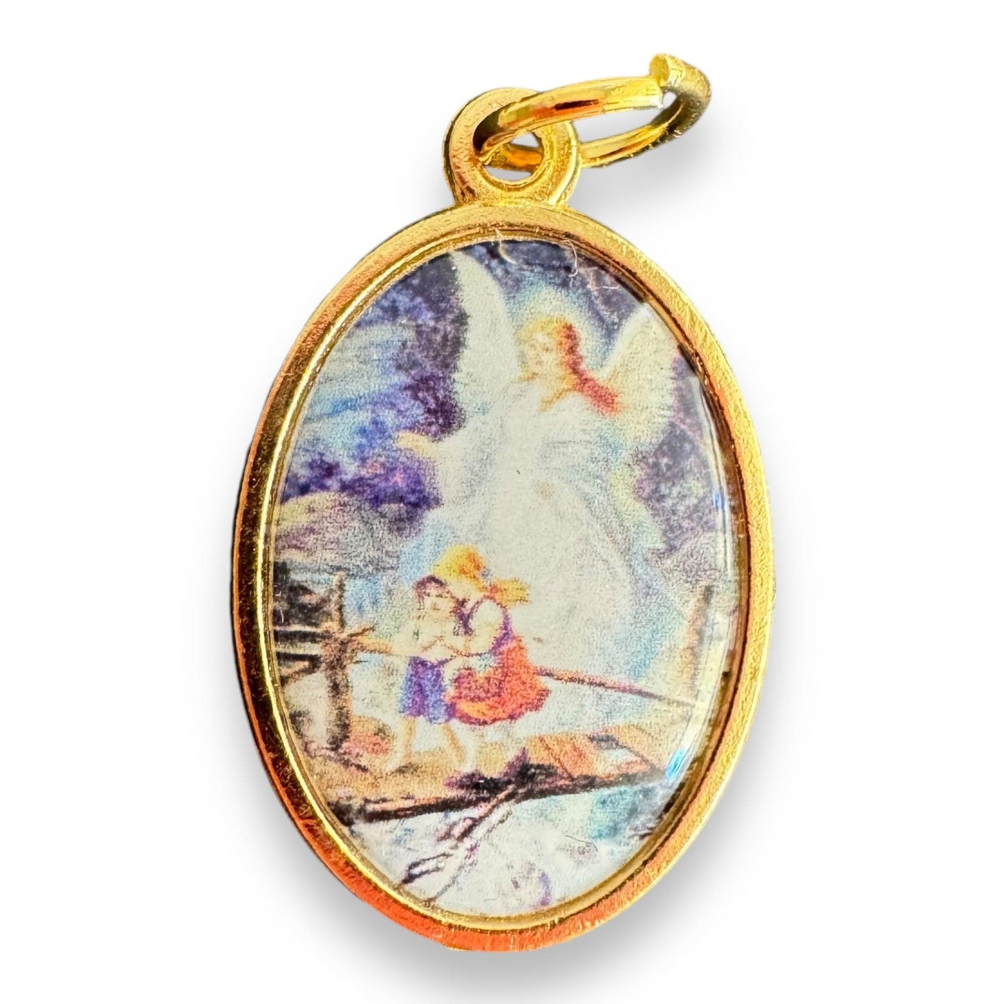 Guardian Angel Medal Charm - Medal Blessed By Pope | Catholically
