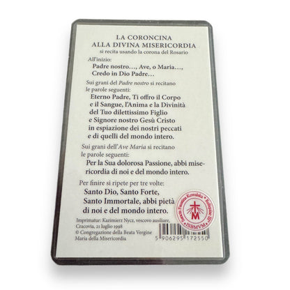 Holy Card with Relic : St. Faustina Kowalska | Catholically