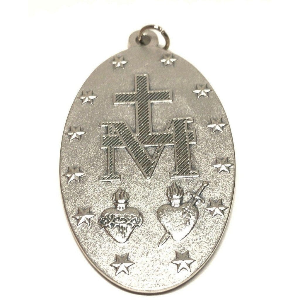 Huge Miraculous Medal 3"  - Blessed By Pope | Catholically