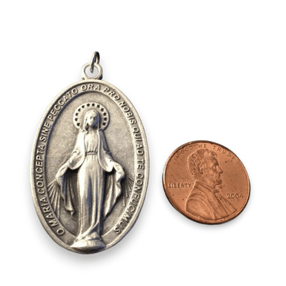 HUGE Miraculous Medal Blessed by Pope - BVM - Virgin Mary | Catholically