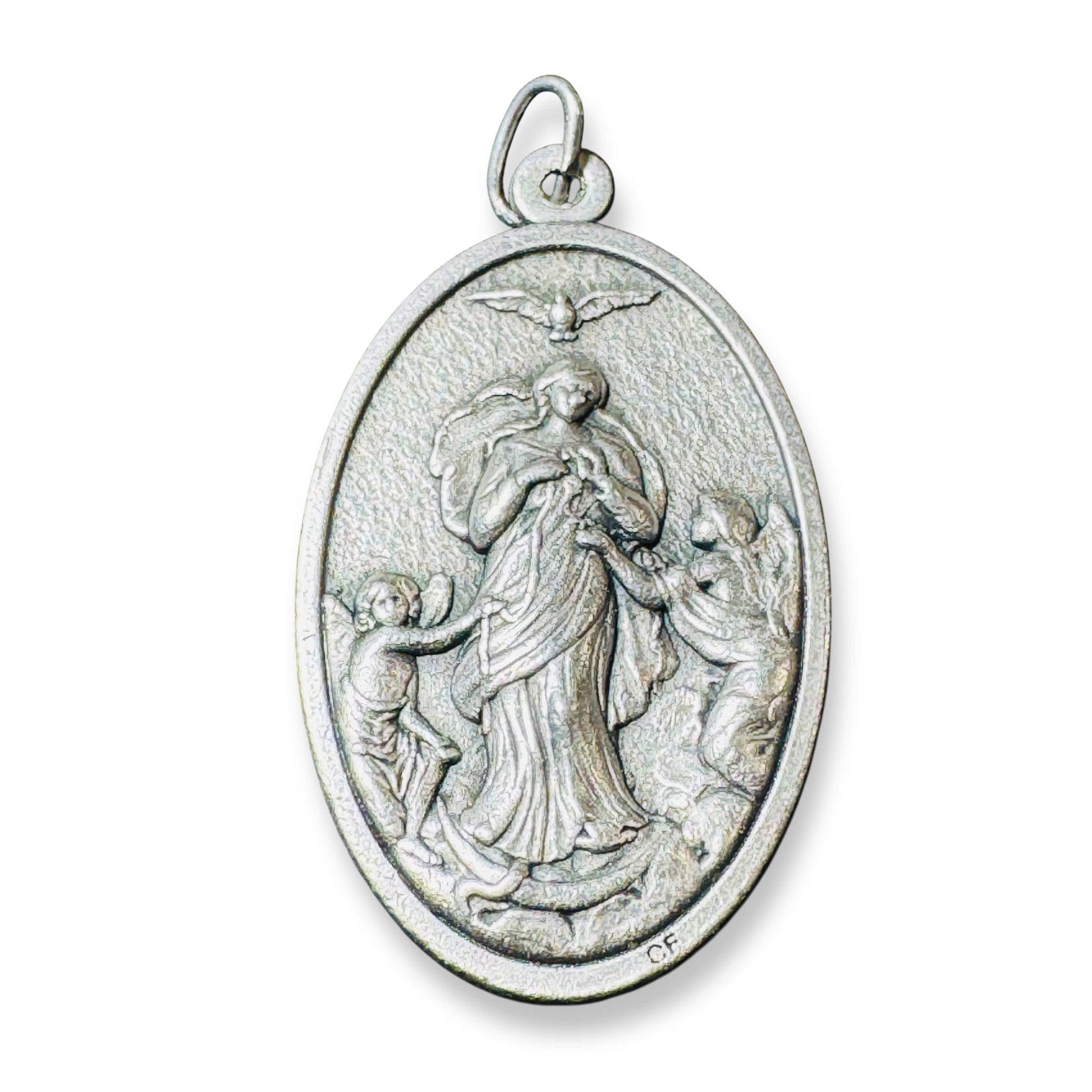 Huge Pope Francis Medal - Mary Undoer of  Knots - Blessed Charm - Big Pendant | Catholically