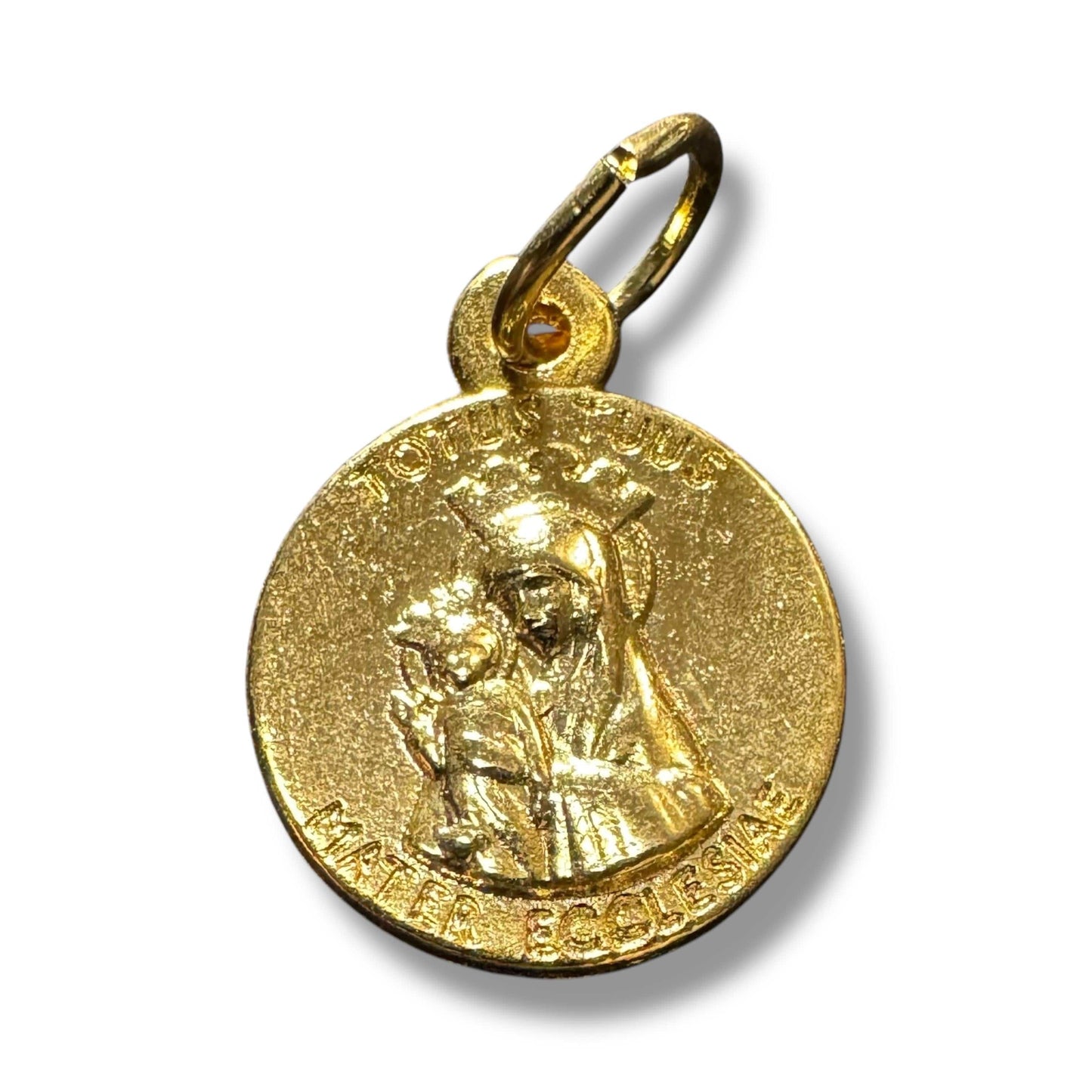 Jubilee 2025 – gold-Tone Pendant - Pilgrims of Hope Medal -Tiny 1/4" | Catholically