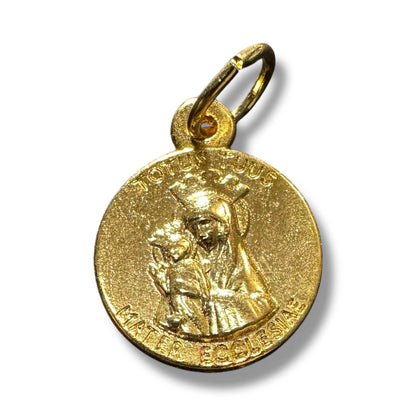 Jubilee 2025 – gold-Tone Pendant - Pilgrims of Hope Medal -Tiny 1/4" | Catholically