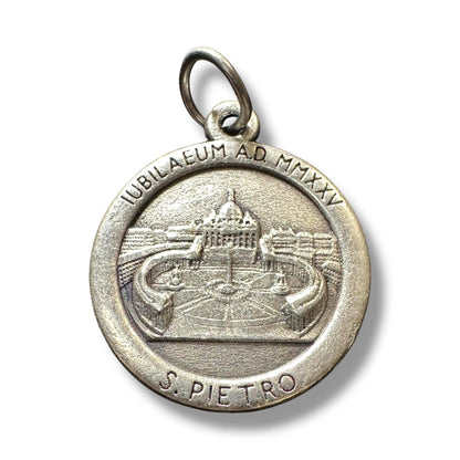 Jubilee 2025 Medal – 0.5" Silver-Tone Commemorative Pendant -Pilgrims of Hope | Catholically