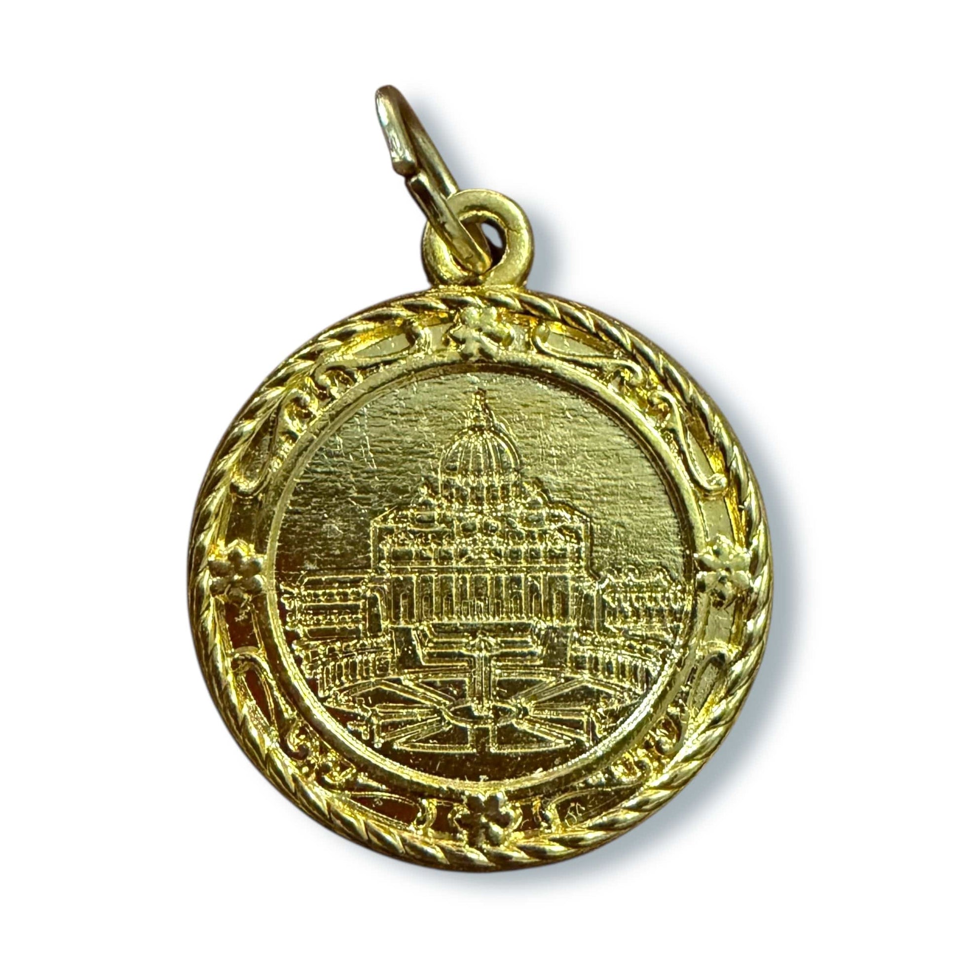 Jubilee 2025 Medal – Gold-Tone Commemorative Pendant - Pilgrims of Hope | Catholically