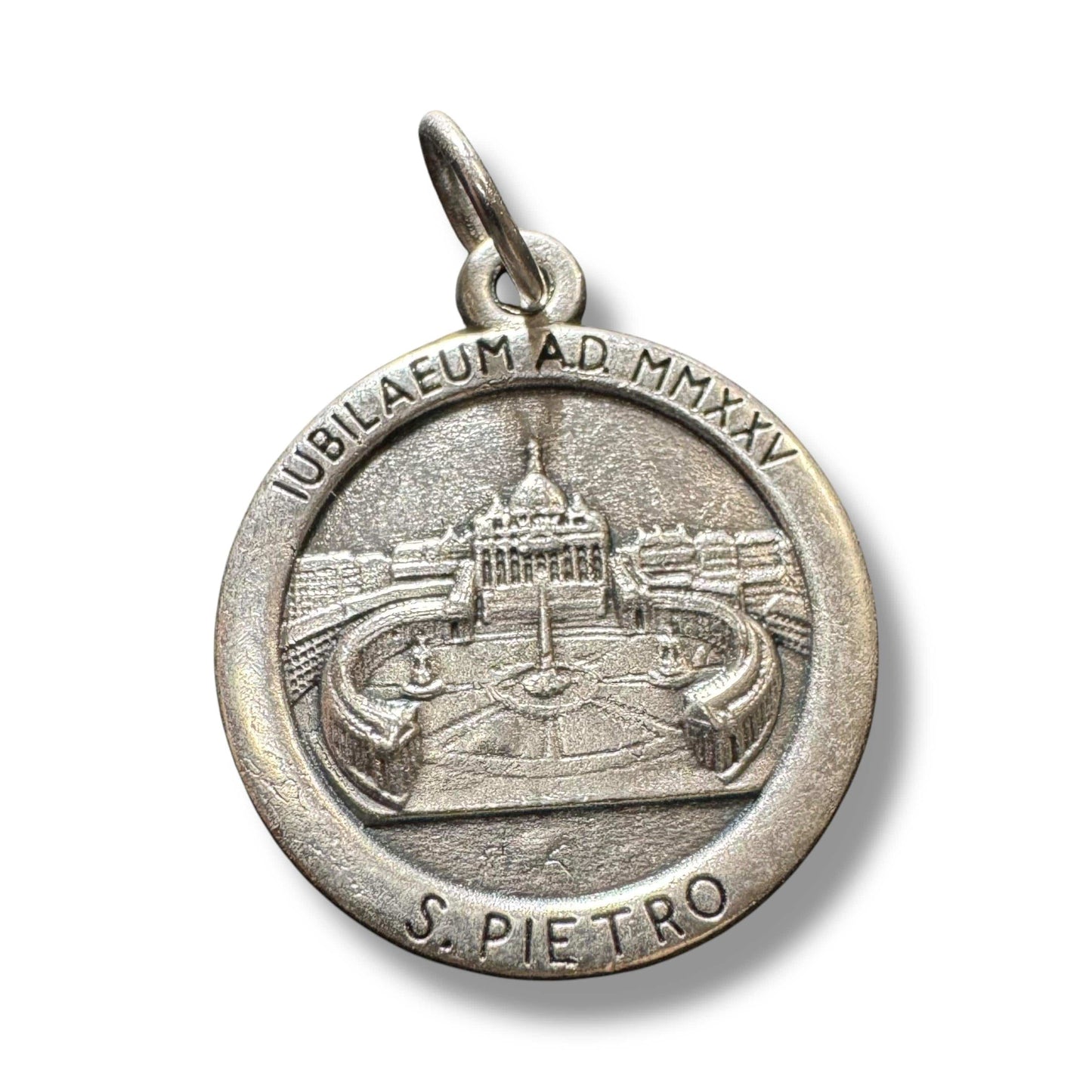 Jubilee 2025 Medal – Silver-Tone Commemorative Pendant - Pilgrims of Hope | Catholically
