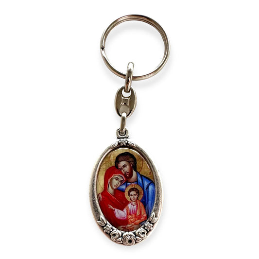 Key Ring - Blessed By Pope - Key chain - Holy  Sacred Family | Catholically