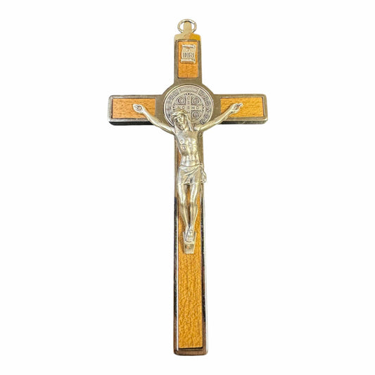 6 1/4" St. Benedict Cross Crucifix -Exorcism cross - Blessed - San Benito | Catholically