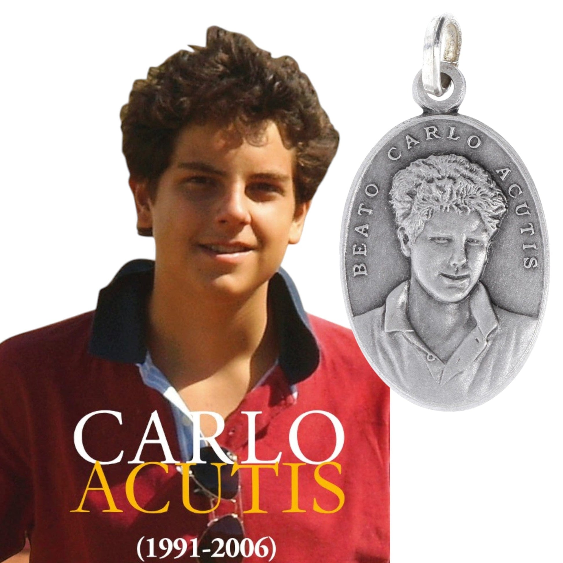 Medal of Saint Carlo Acutis – Patron Saint of the Internet and the Eucharist | Catholically