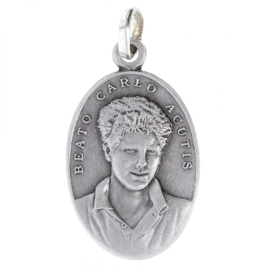 Medal of Saint Carlo Acutis – Patron Saint of the Internet and the Eucharist | Catholically