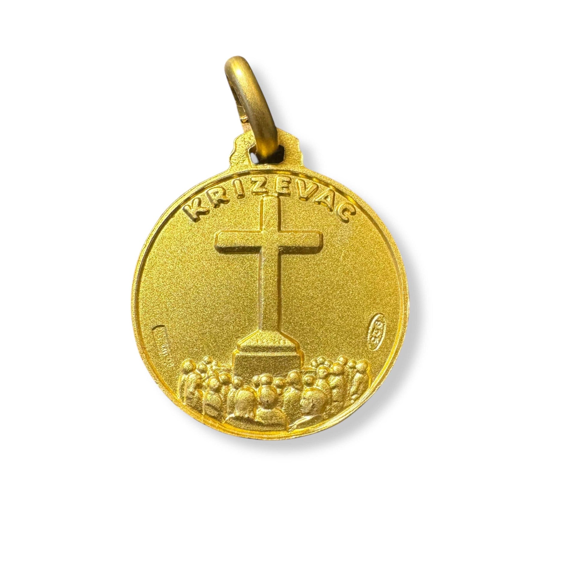 Medjugorje Gold Plated - 925 Silver Medal - Blessed by Pope | Catholically