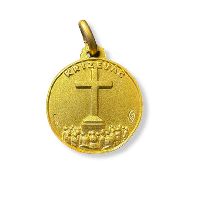 Medjugorje Gold Plated - 925 Silver Medal - Blessed by Pope | Catholically