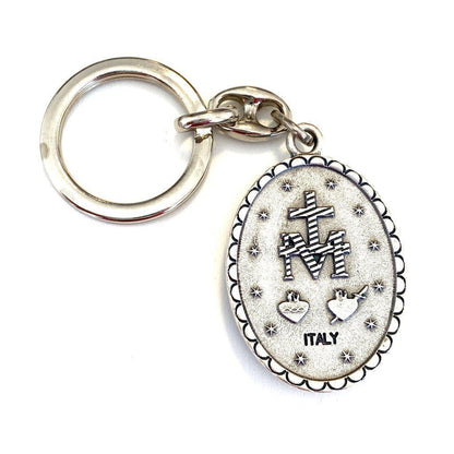 Miraculous Medal  Catholic Key Ring  Keychain  Keyring Blessed By Pope | Catholically