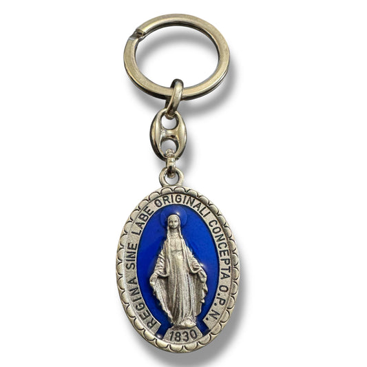 Miraculous Medal  Catholic Key Ring  Keychain  Keyring Blessed By Pope | Catholically