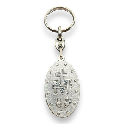 Miraculous Medal  Catholic Key Ring  Keychain  Keyring Blessed By Pope | Catholically