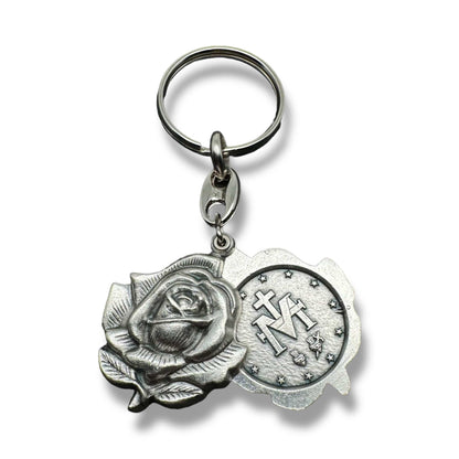 Miraculous Medal Key Fob | Key Ring | Exorcism | Key Chain Blessed By Pope | Catholically